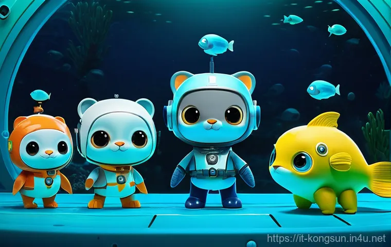 콩순이와 비슷한 교육 애니메이션 - **Bing's Daily Discovery**
    Create a serene and heartwarming image in the distinct art style of "...