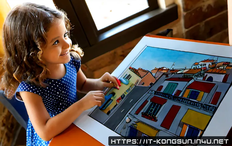 Home 17 콩순이 애니메이션의 스토리보드 - Photorealistic overhead view of an Italian children’s animation studio workspace, a large hand-drawn...